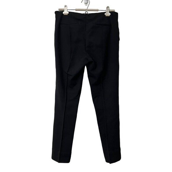 Diane Von Furstenberg Black Front Seam Size Zip Skinny Ankle Pants Size 10 - Picture 6 of 7